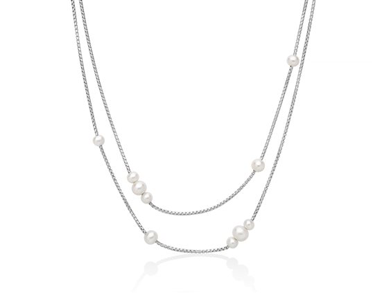 Collana Miluna Donna in Argento Perla PCL6950 - PCL6950